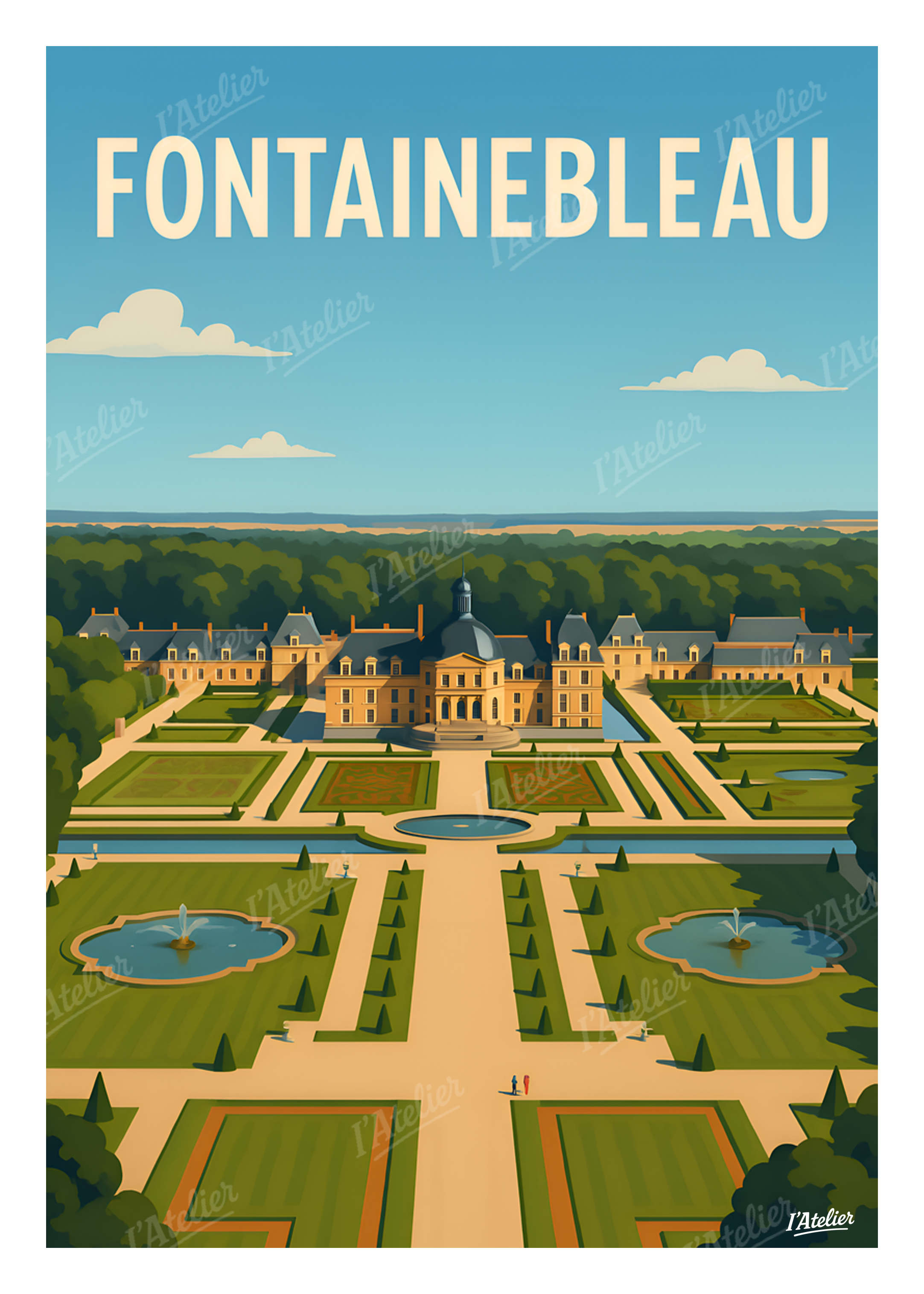 Affiche Fontainebleau