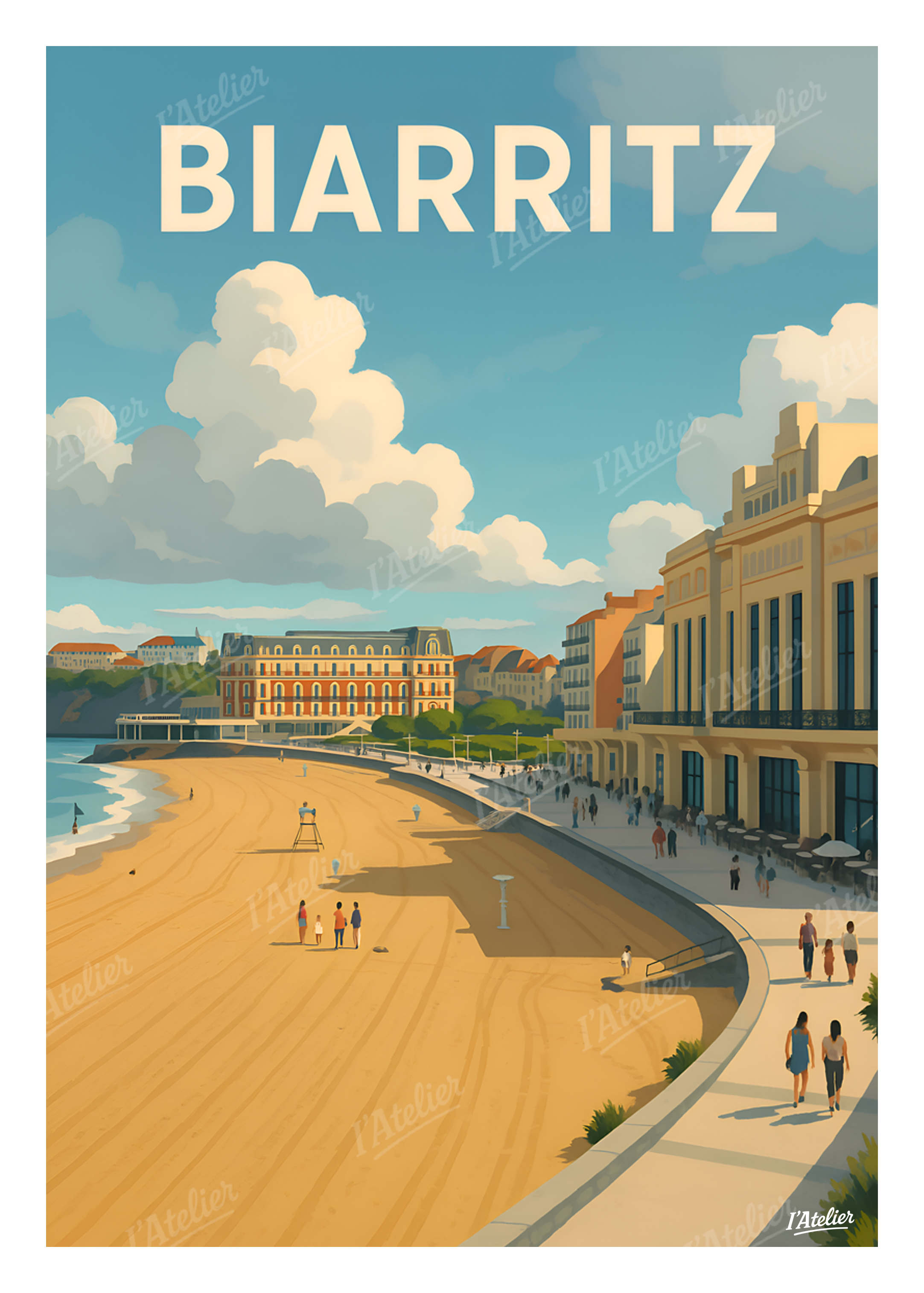 Affiche Biarritz